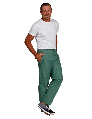 men elastic srub pants