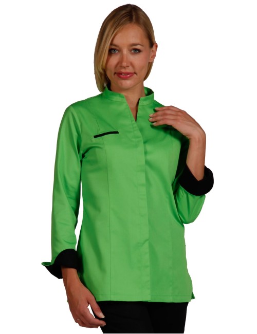 Veste de cuisine cintrée pour femme promotion