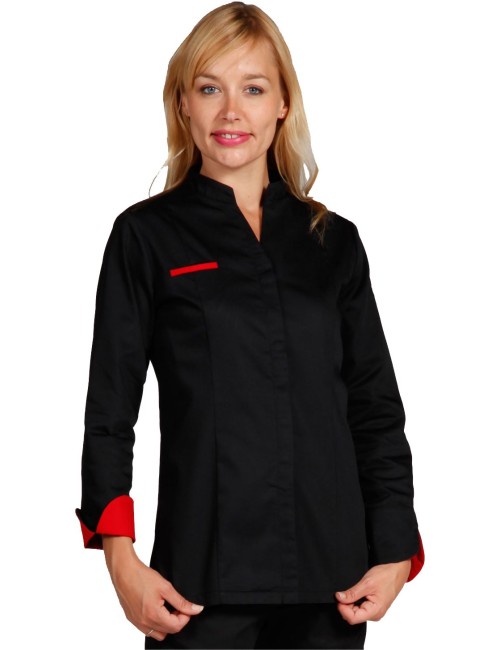 Veste de cuisine cintrée pour femme promotion