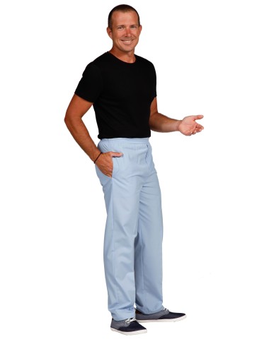 men elastic srub pants