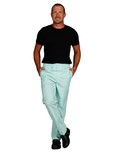 men elastic srub pants