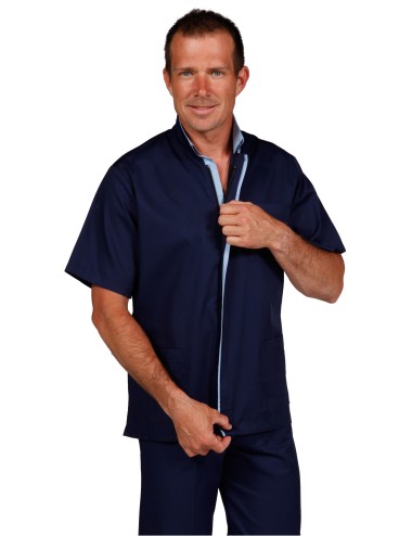 medical tunic for men with zip