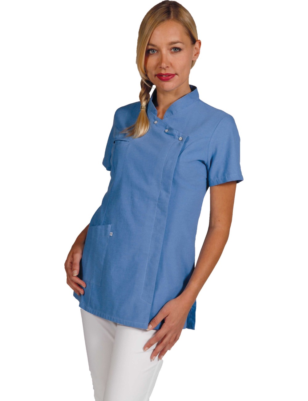 women fitted medical tunic in color