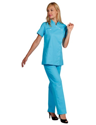 women fitted medical tunic in color