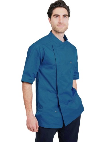 men fitted medical tunic in colors
