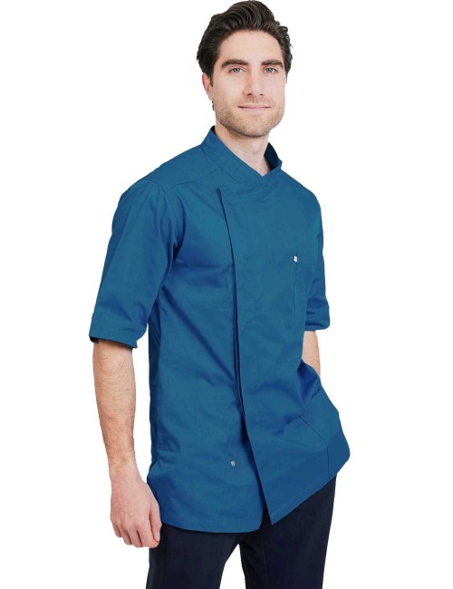 men fitted medical tunic in colors