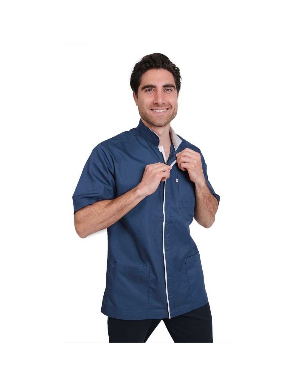 medical tunic for men with zip