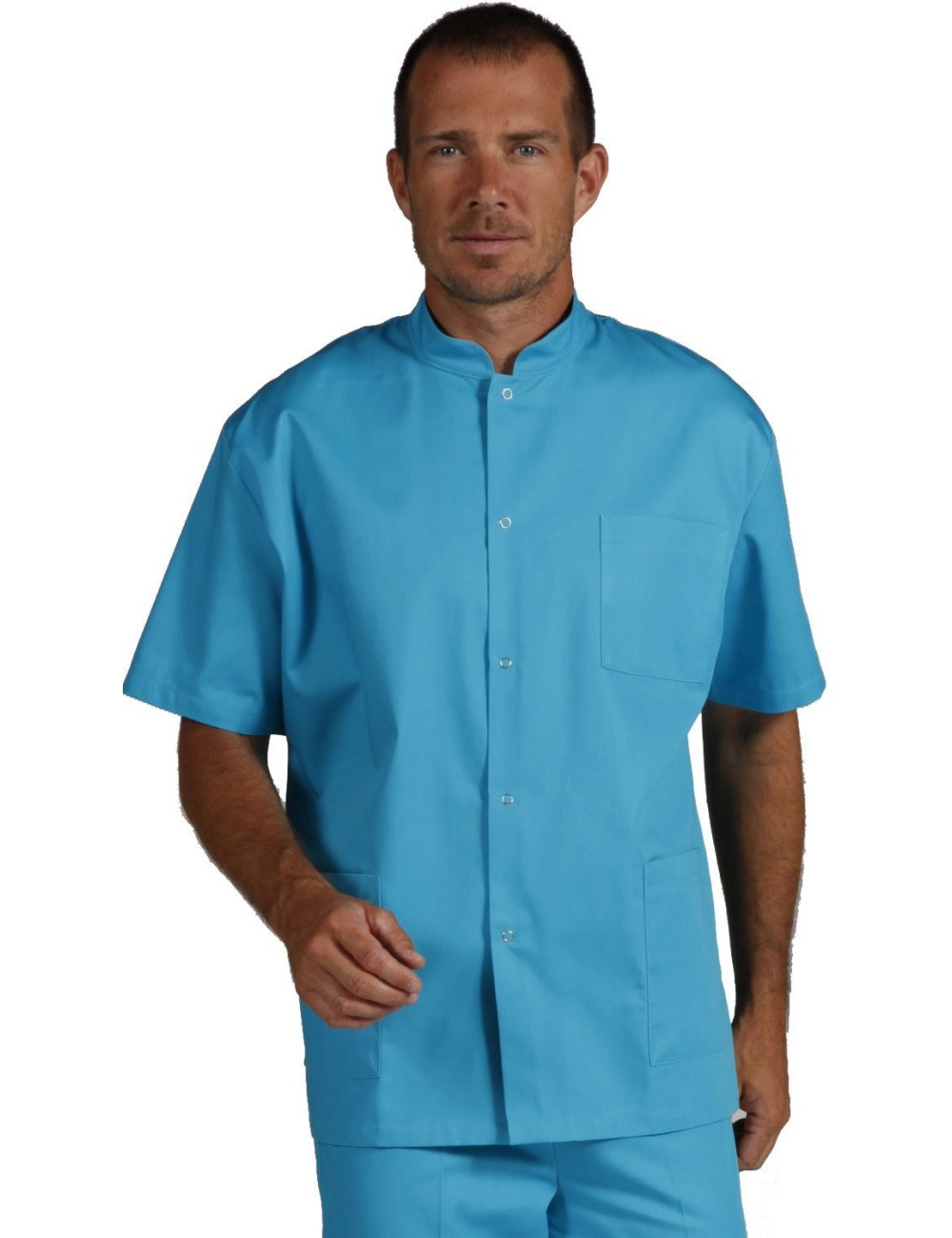 cheap medical tunic with press studs for men