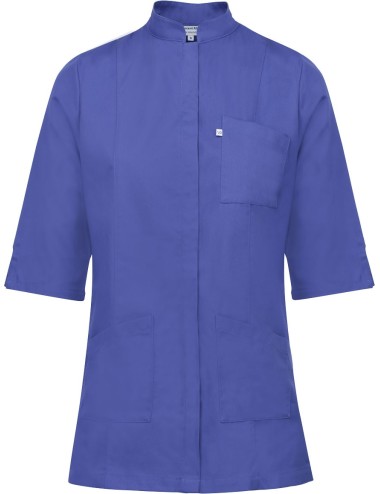 medical fitted tunic for women with press studs