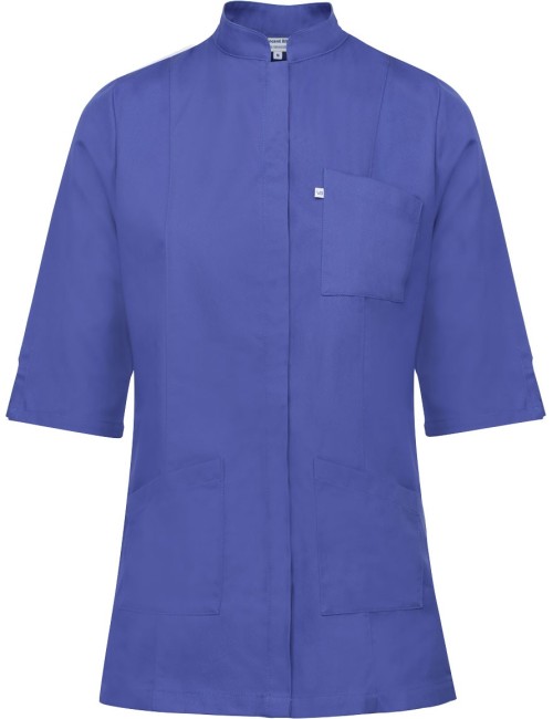 medical fitted tunic for women with press studs