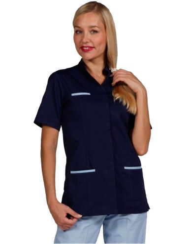 fitted medical tunic for women with press studs